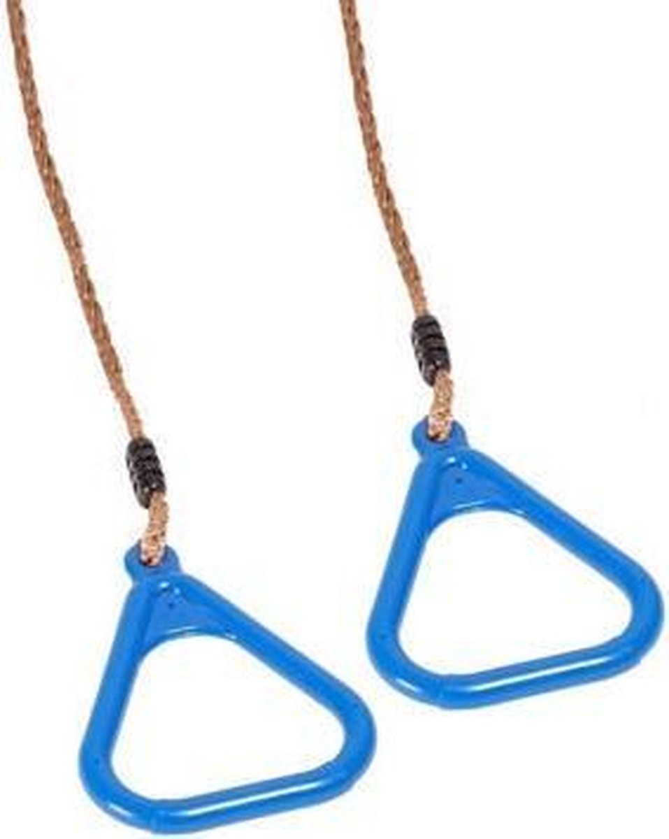 Kunststof / Plastic turnringen blauw