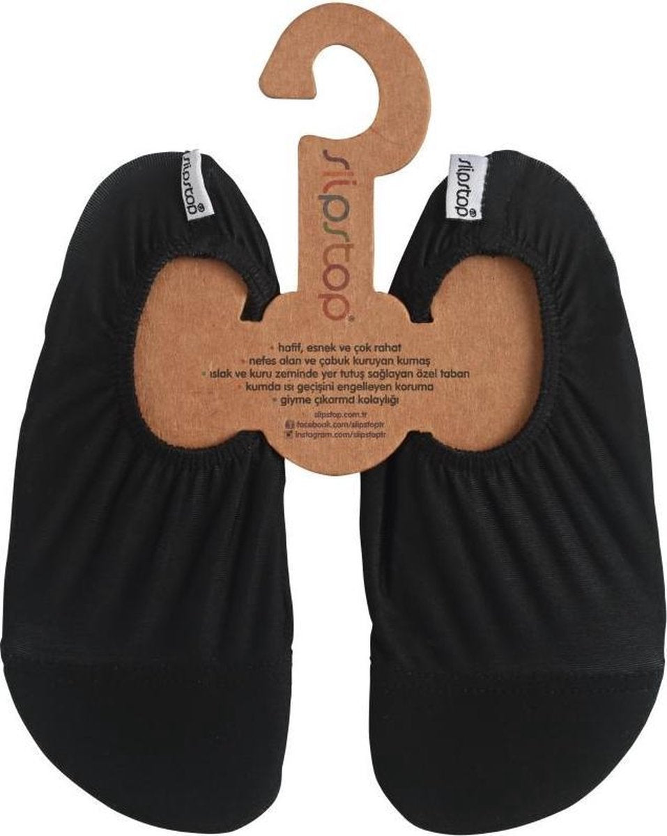 Slipstop Waterschoen Kinderen / Zwemschoenen / Zwemslof / Antislip Schoen / Gymschoen - Zwart XL 33/35