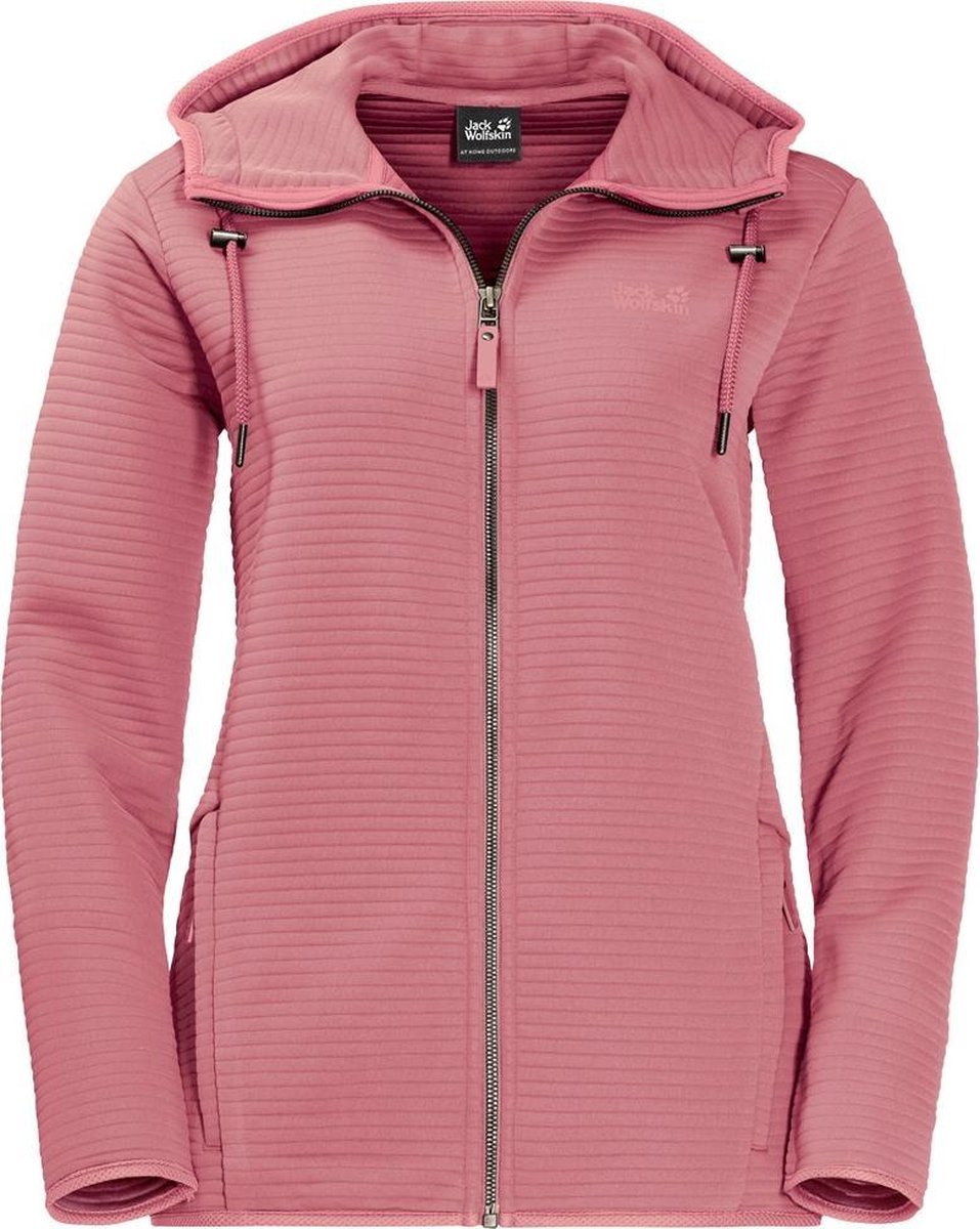 Jack Wolfskin Modesto Hooded Outdoorvest Vrouwen - Rose Quartz - Maat XXL