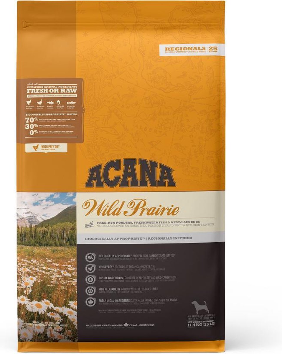 Acana regionals wild prairie dog hondenvoer 6 kg