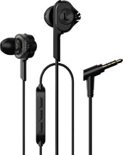 UiiSii T6 in-ear oortjes - 120cm met microfoon en controller - Dual Dynamic Hi-Res Oordopjes - Zwart