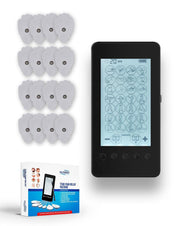 Kluvaro KRES200C Tens Apparaat - Elektrodentherapie Apparaat voor Spierstimulatie (EMS) en Pijn Therapie (TENS) - 28 Programma's - USB Oplaadbaar - 16 Elektroden