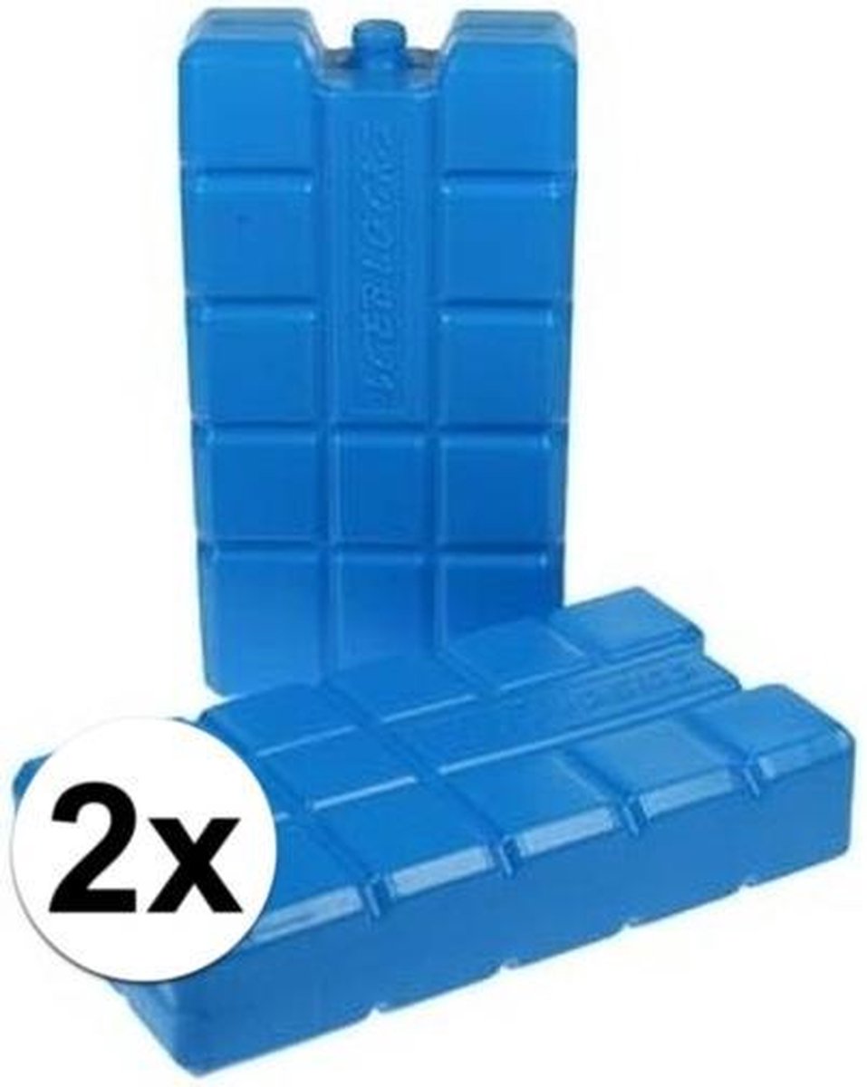 2x Koelelement 750 gram 2 stuks 10 x 20 x 4 cm
