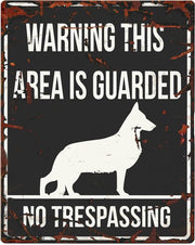 D&D Waakbord / Warning sign square german s. gb Zwart 20x25cm