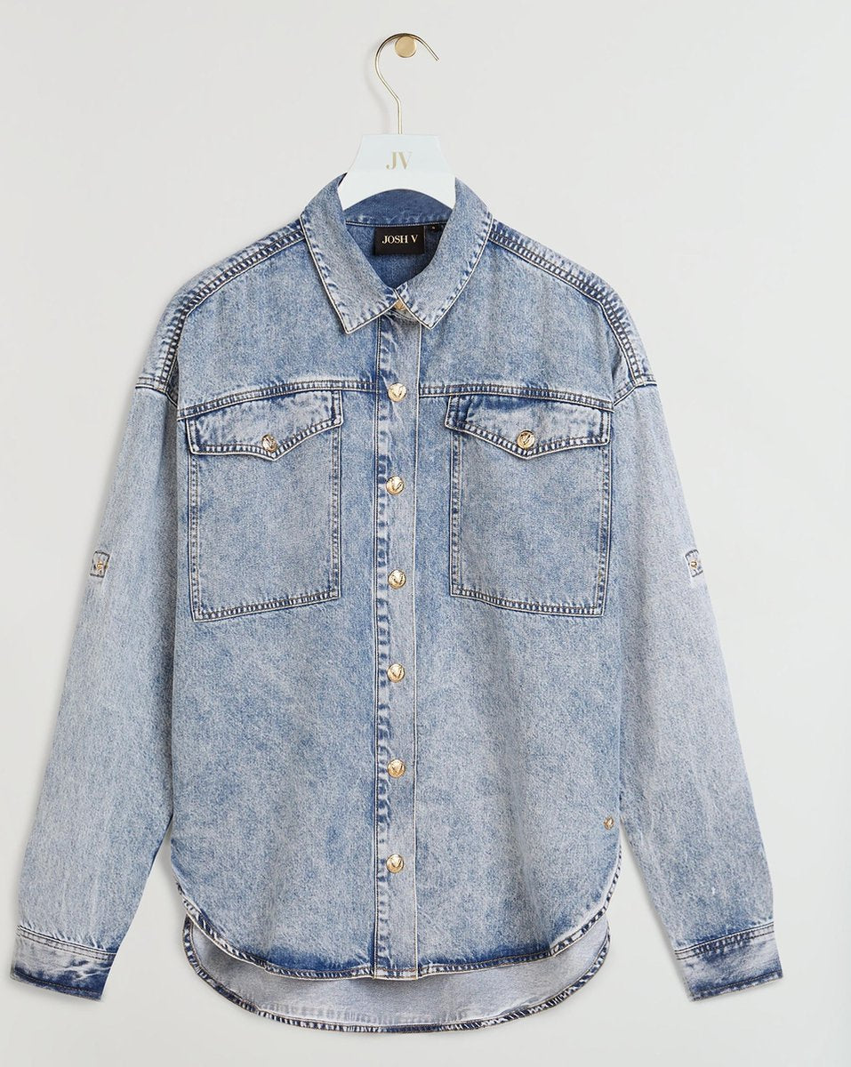 JOSH V     MIRJAM Blouse Blauw - Maat XS