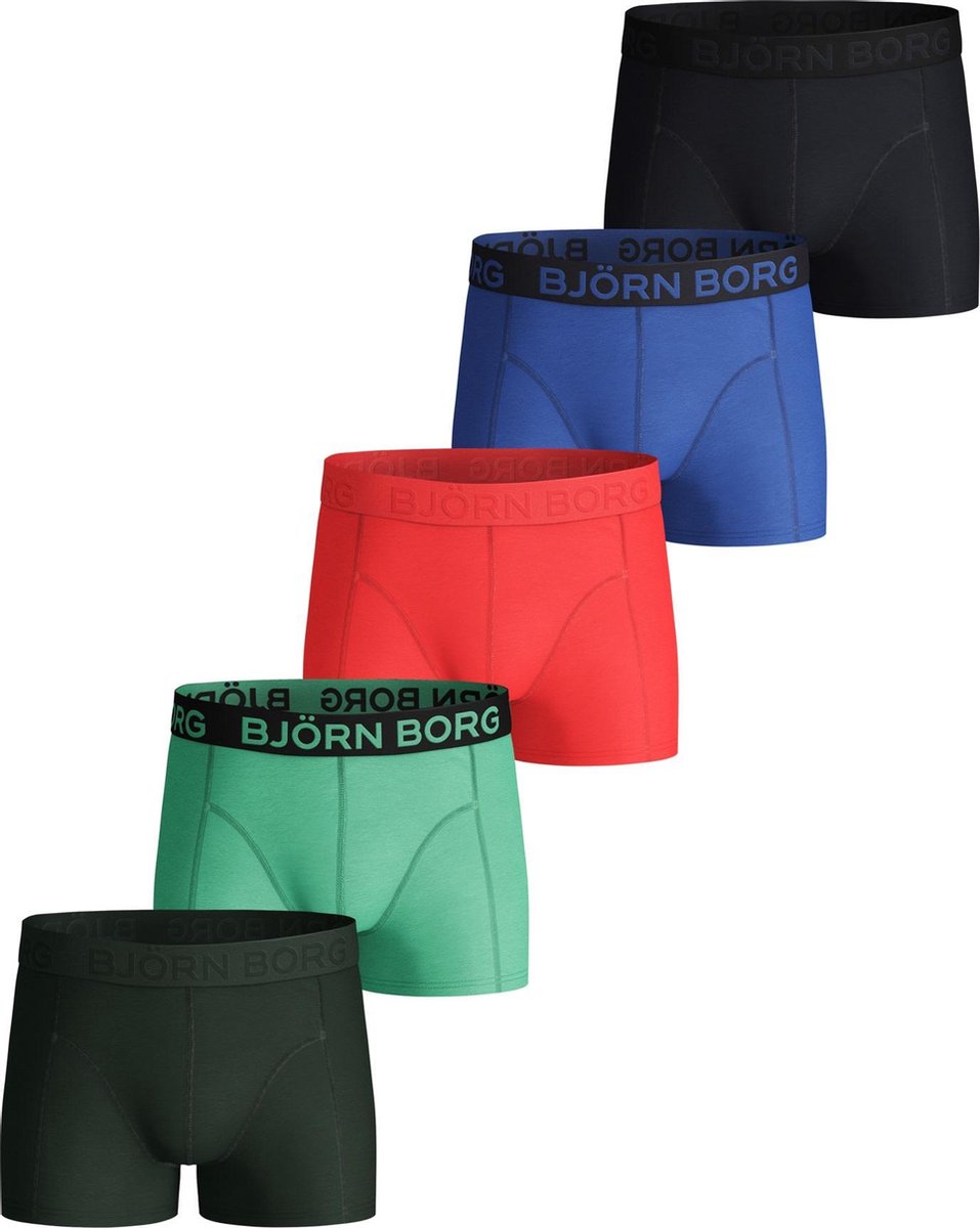 Björn Borg Sammy Ultramarine - 5-pack jongens boxershort maat 134-140