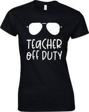 Bc Dames T-shirt #teacher off Dutty #juf cadeautje