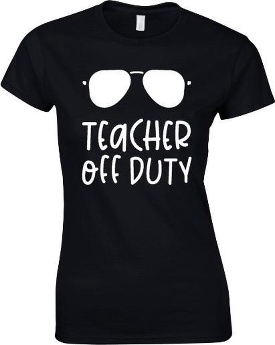 Bc Dames T-shirt #teacher off Dutty #juf cadeautje