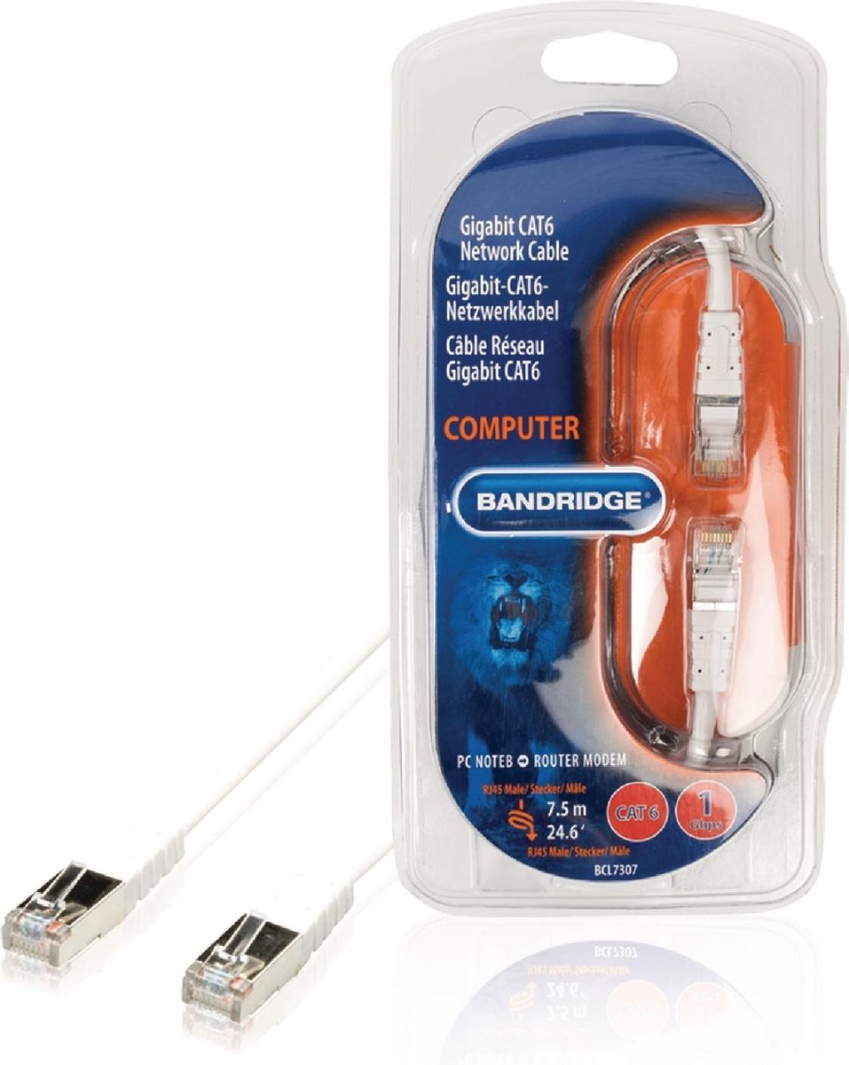 Bandridge 7.5 m Cat6 netwerkkabel 7