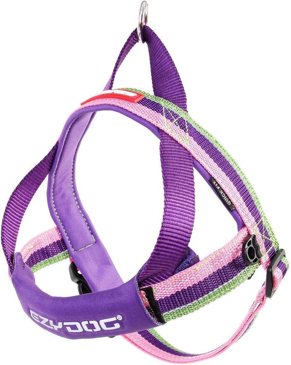 EzyDog Quick Fit Hondenharnas / tuig - XS - Bubblegum