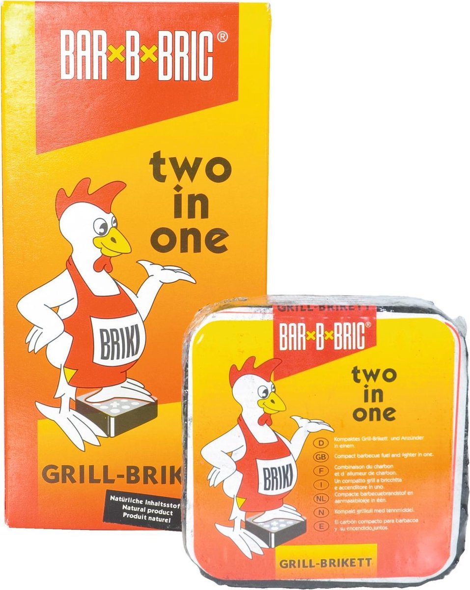 Bar-B-Bric BBQ Briket | Aanmaakblokjes | 2 in 1