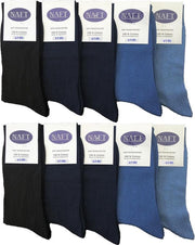 Naft 100% katoenen heren sokken 10 paar jeans assorti kleuren maat  47/50