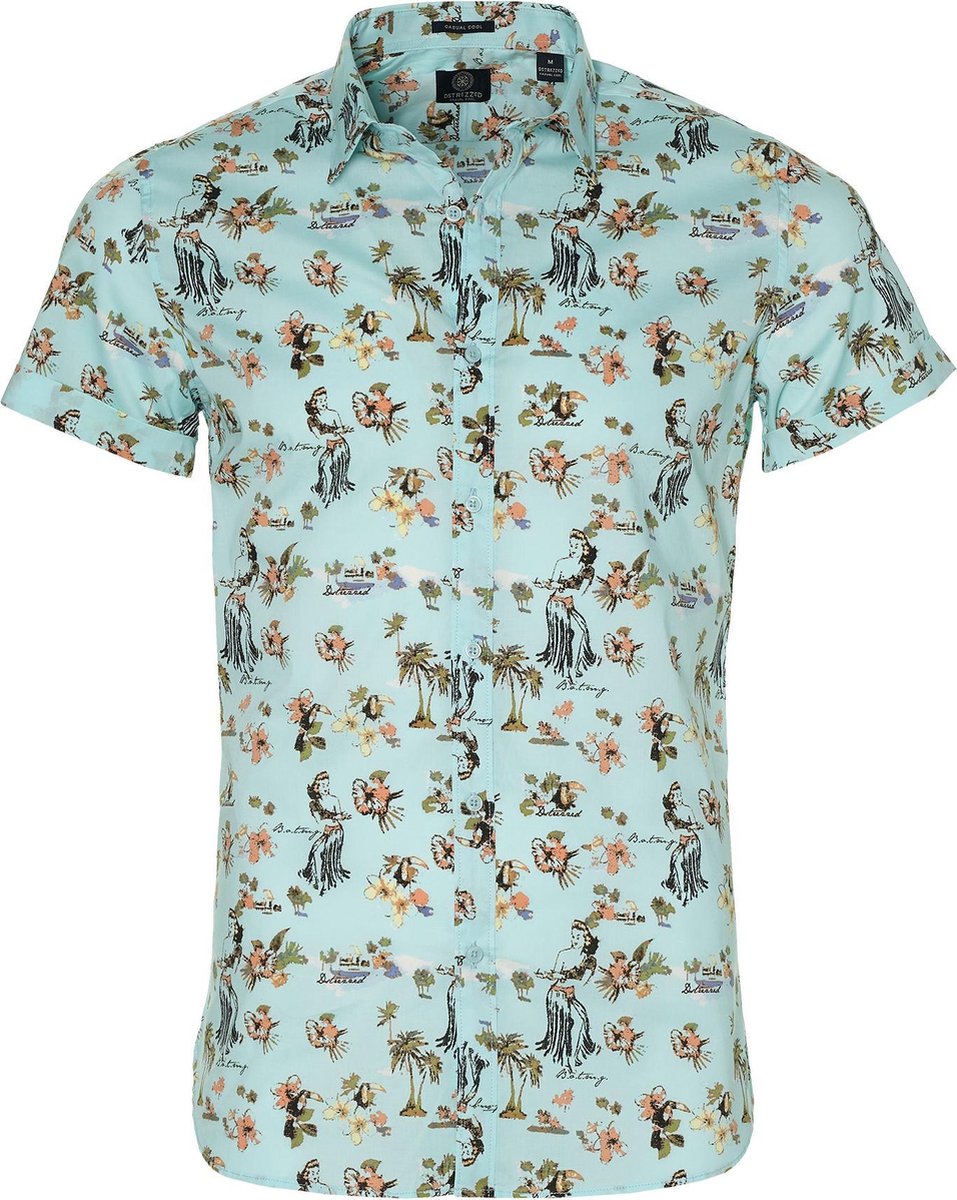 Dstrezzed Overhemd - Slim Fit - Groen - L