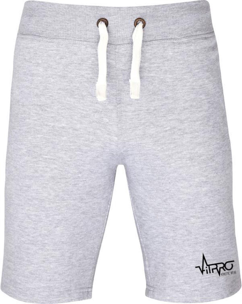 FitProWear Sweatshort Lichtgrijs Maat XXL - Korte Broek - Joggingbroek - Katoen