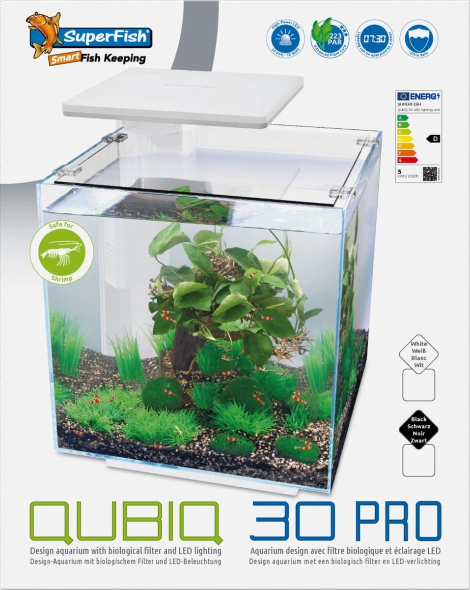 Superfish Qubiq 30 Pro Wit aquarium
