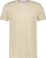 Purewhite Knitted T-shirt - Sand - Regular fit