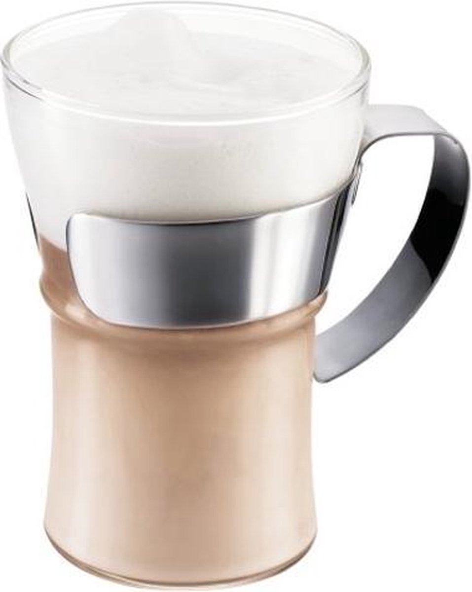 Bodum Assam Koffieglas Met Rvs Handgreep - 0.35L