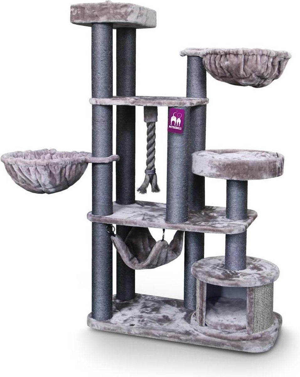 Petrebels Vista 170 krabpaal voor grote katten - Cappuccino - 170 cm hoog