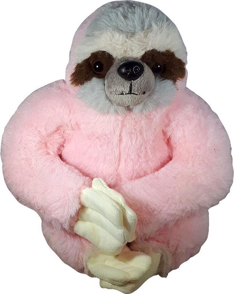 Pluche Knuffel Luiaard Roze 30cm aap pluche apen