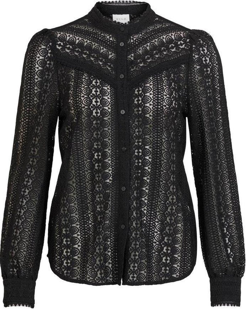 Vichikka L/s Lace Shirt/2s 14071764 Black