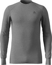 Odlo Shirt l/s crew neck ACTIVE Originals WARM Grey Melange - Maat XS