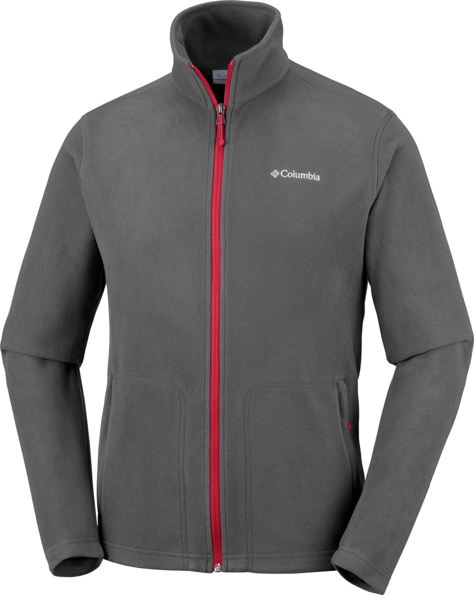 Columbia Fast Trek Light Full Zip Fleece - Heren - Fleecevest - Grijs/rood