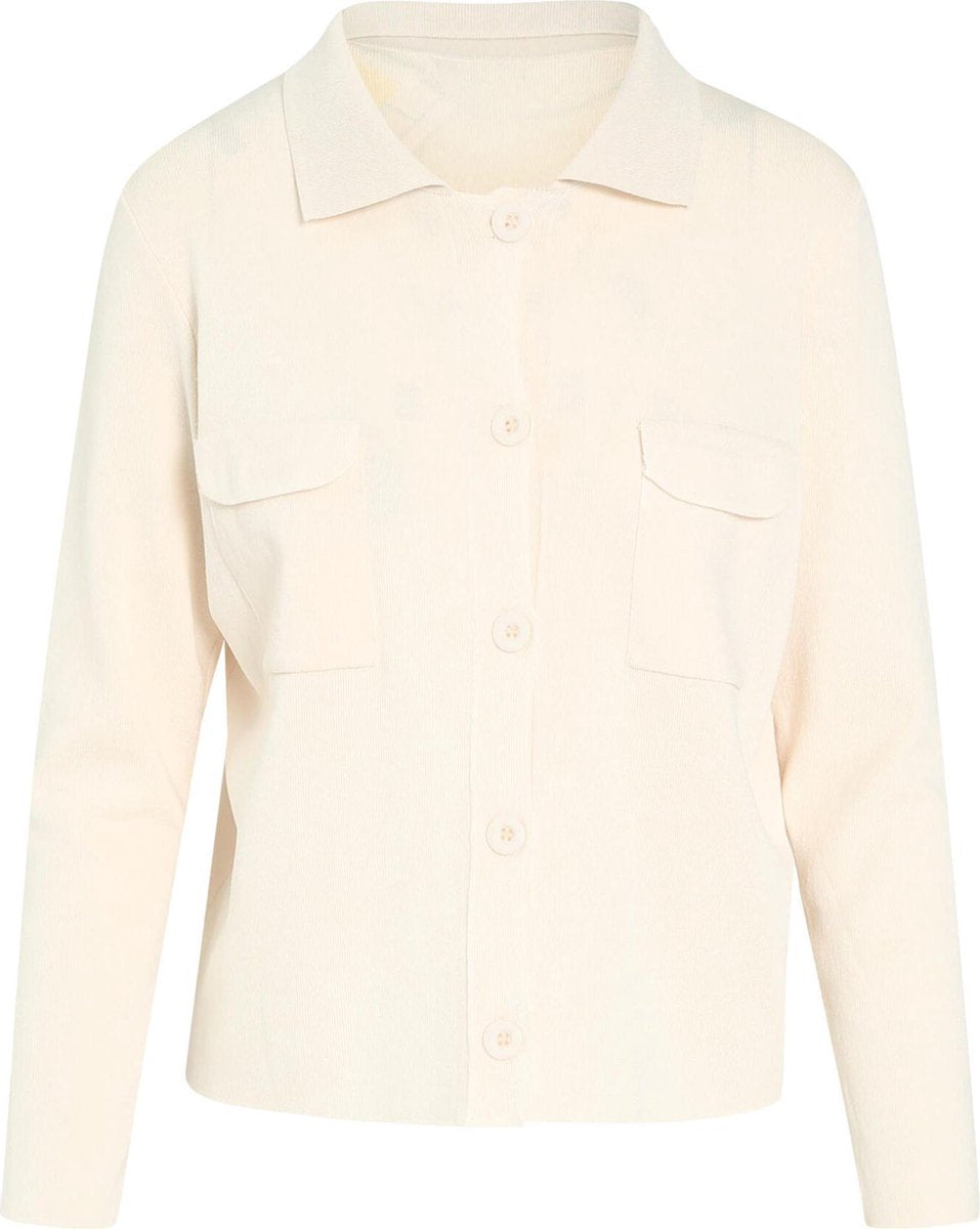 Cassis - Cardigan met knoopjes - Beige
