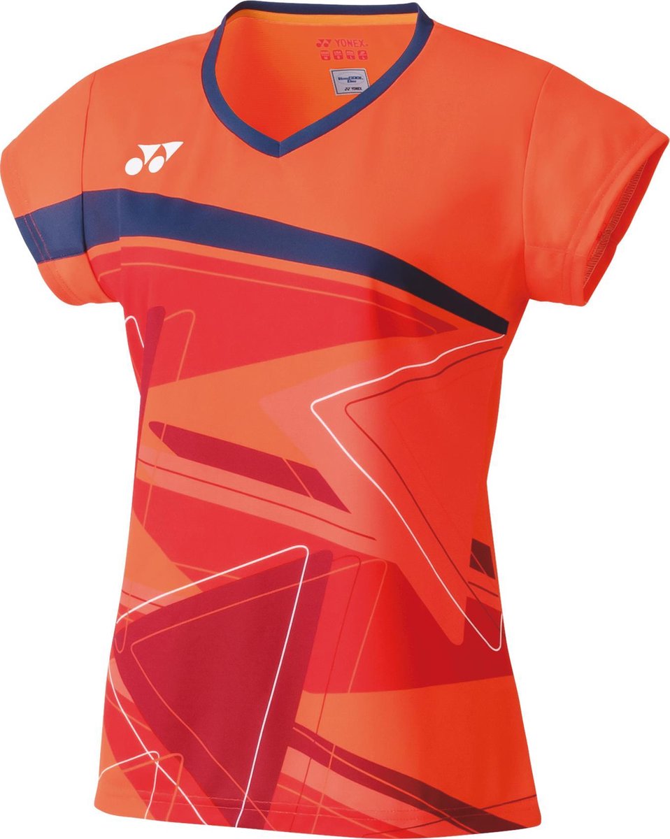 Yonex tournament damesshirt - oranje - maat S