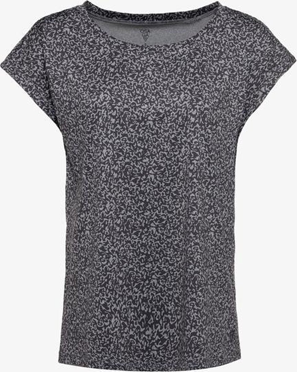 Osaga dames sport T-shirt met print - Grijs - Maat XXL