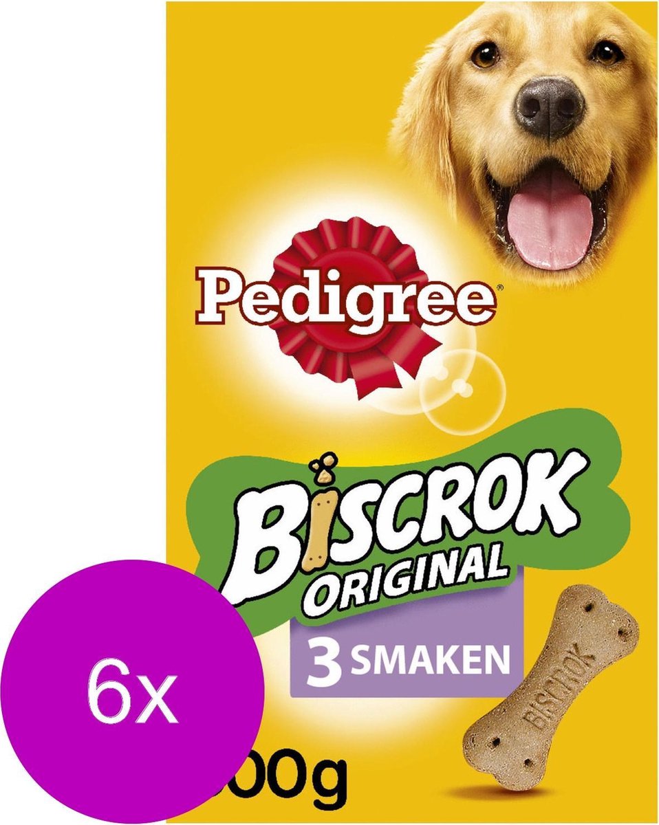 Pedigree Multi-Biscrok Mergbeen - Hondensnacks - 6 x Kip 500 g