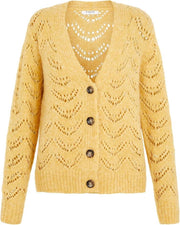 Pcbibi Ls Knit Cardigan Noos 17106370 Nugget Gold