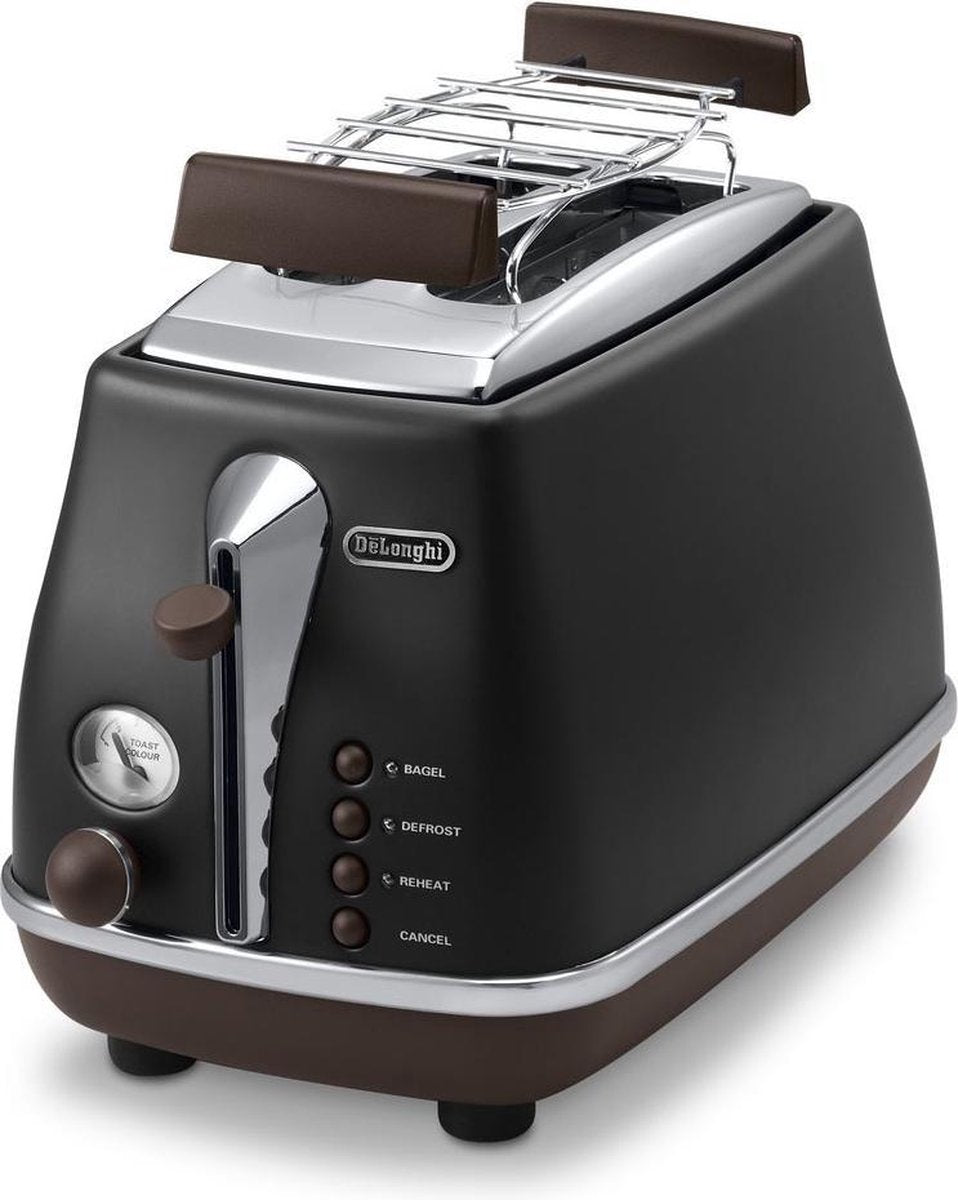 De'Longhi  Broodrooster Icona Vintage CTOV 2103.BK - Zwart