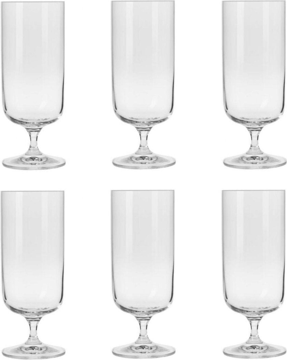 Krosno Kristal glazen - Cocktailglazen / Drinkglazen - 400 ml. - 6 Delig