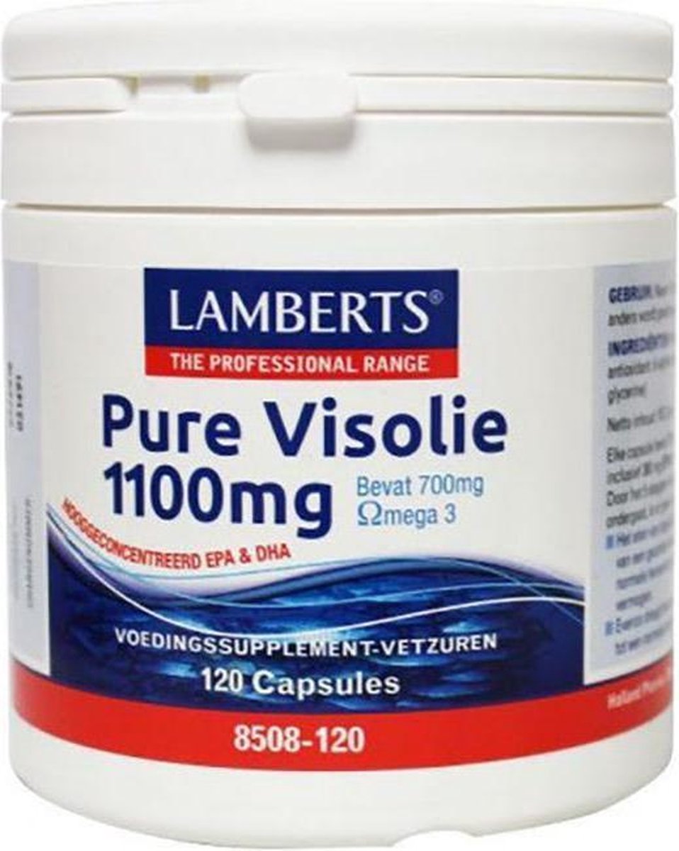 Lamberts Pure Visolie - 1100 mg - 120 Capsules - Visolie - Voedingssupplement
