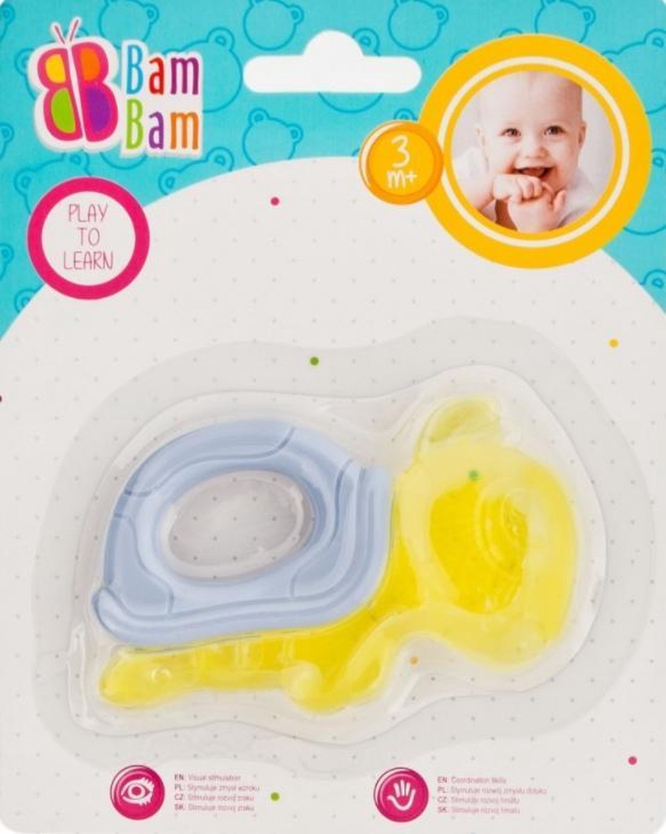 Bijtring Watergel Gevuld – Fruit Bijtring – Koelbijtring – Baby – Schildpad