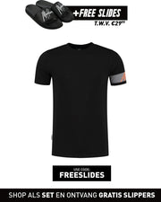 Malelions Captain T-Shirt - Black/Orange - M