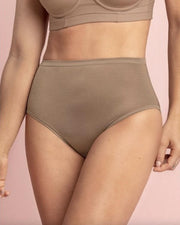 Hoogwaardige Dames Onderbroek / Ondergoed / Slip | Tailleslip | Hoge Taille / Stretch | Bruin - XL/XXL
