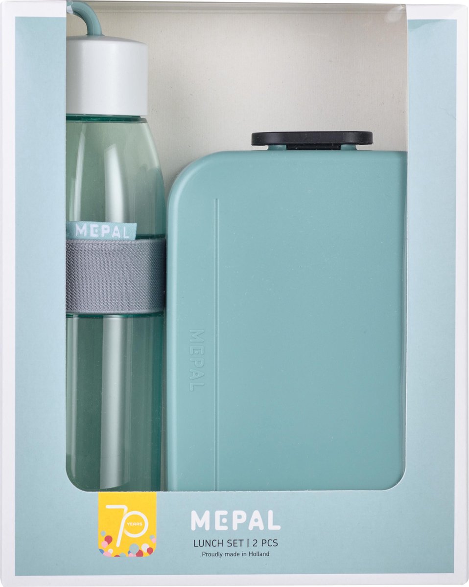 promoset lunch on the go (lb + waterfles) - nordic green