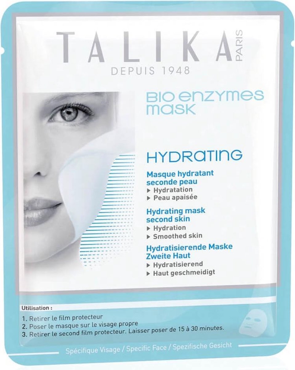 Talika Bio Enzymes Hydrating Mask - 1 sheet -  Reinigend masker