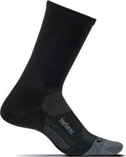 Feetures Merino Mini Crew Donkergrijs - Hardloopsokken - Hoge sokken - Wandelen - XL