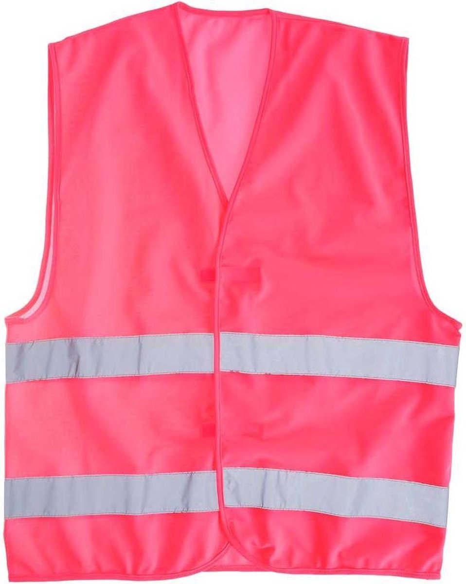 Roze Verkeersvest Maat L/XL