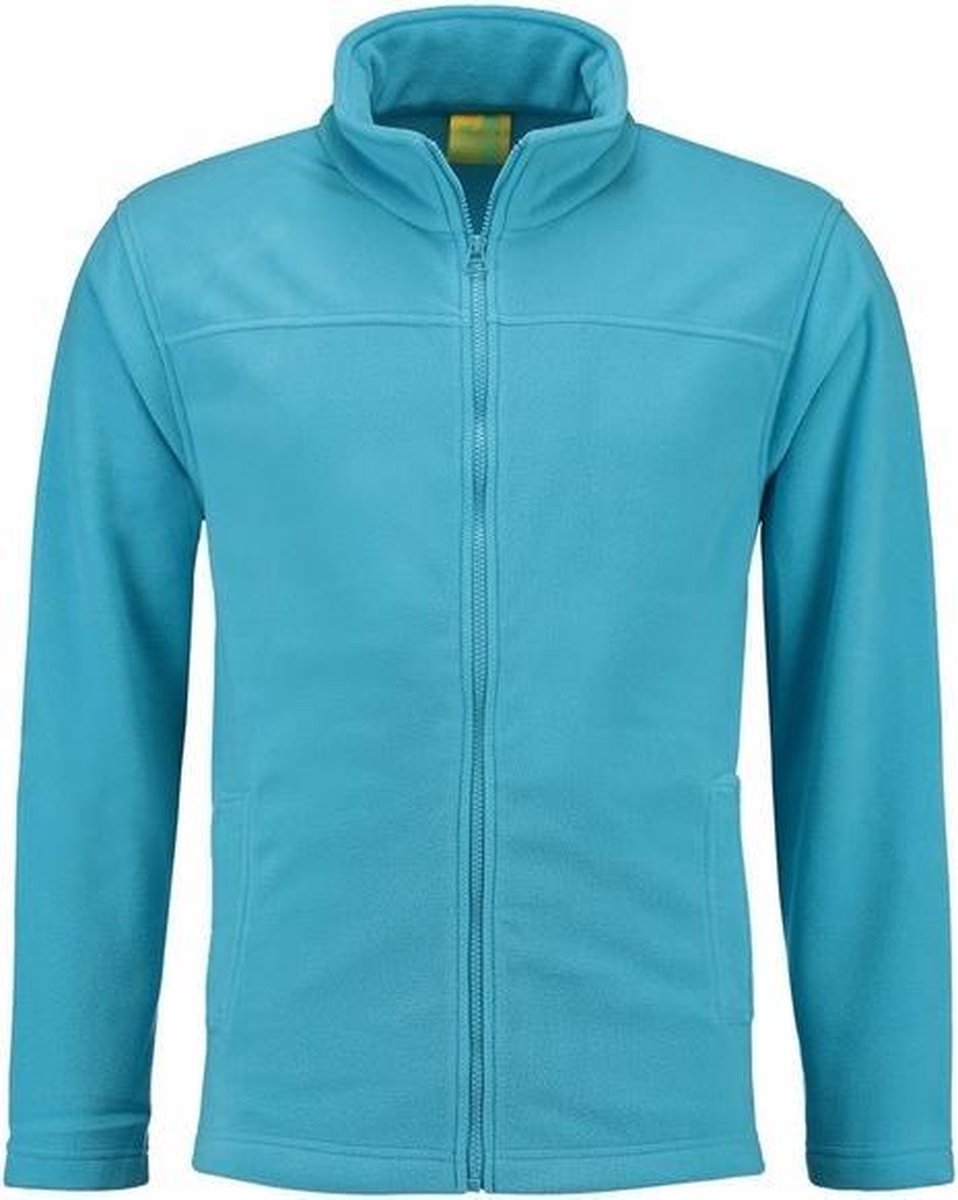 Turquoise fleece vest met rits voor volwassenen L (40/52)