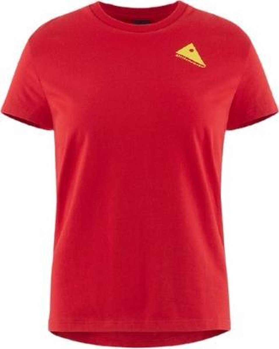 Klättermusen T-shirt Runa Vrouwen Katoen/elastaan Rood Maat Xxs