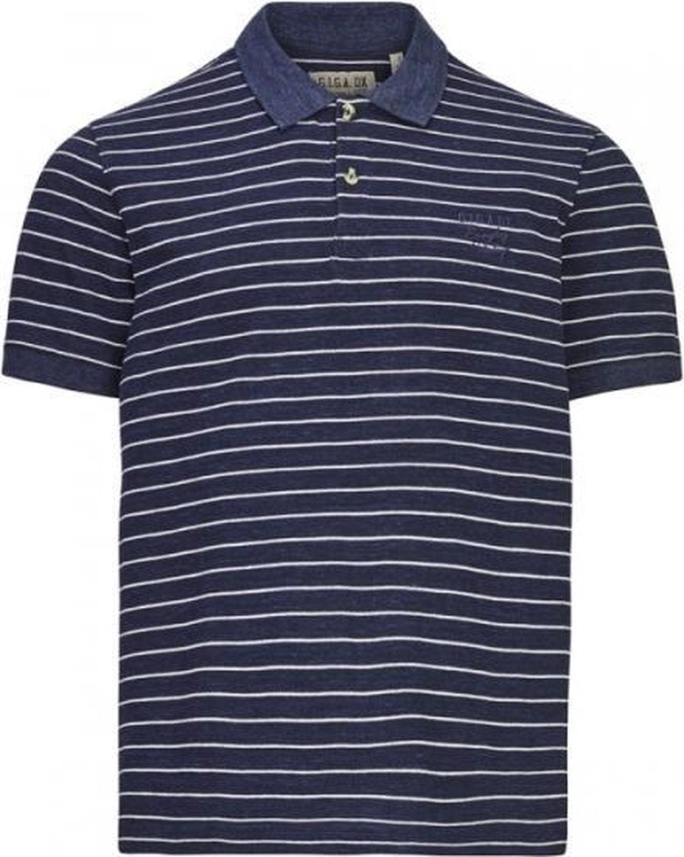Killtec heren poloshirt Thorio blauw / grijs - maat M