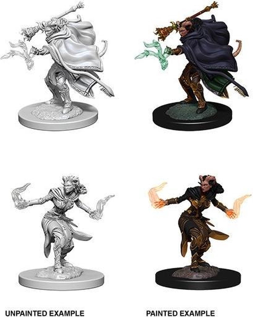 Asmodee D&D Miniatures Female Tiefling Warlock (6x) - EN
