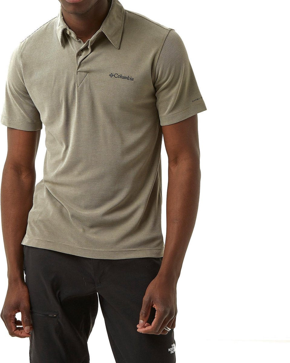 Columbia Sun Ridge Outdoorpolo Khaki Heren - Maat S