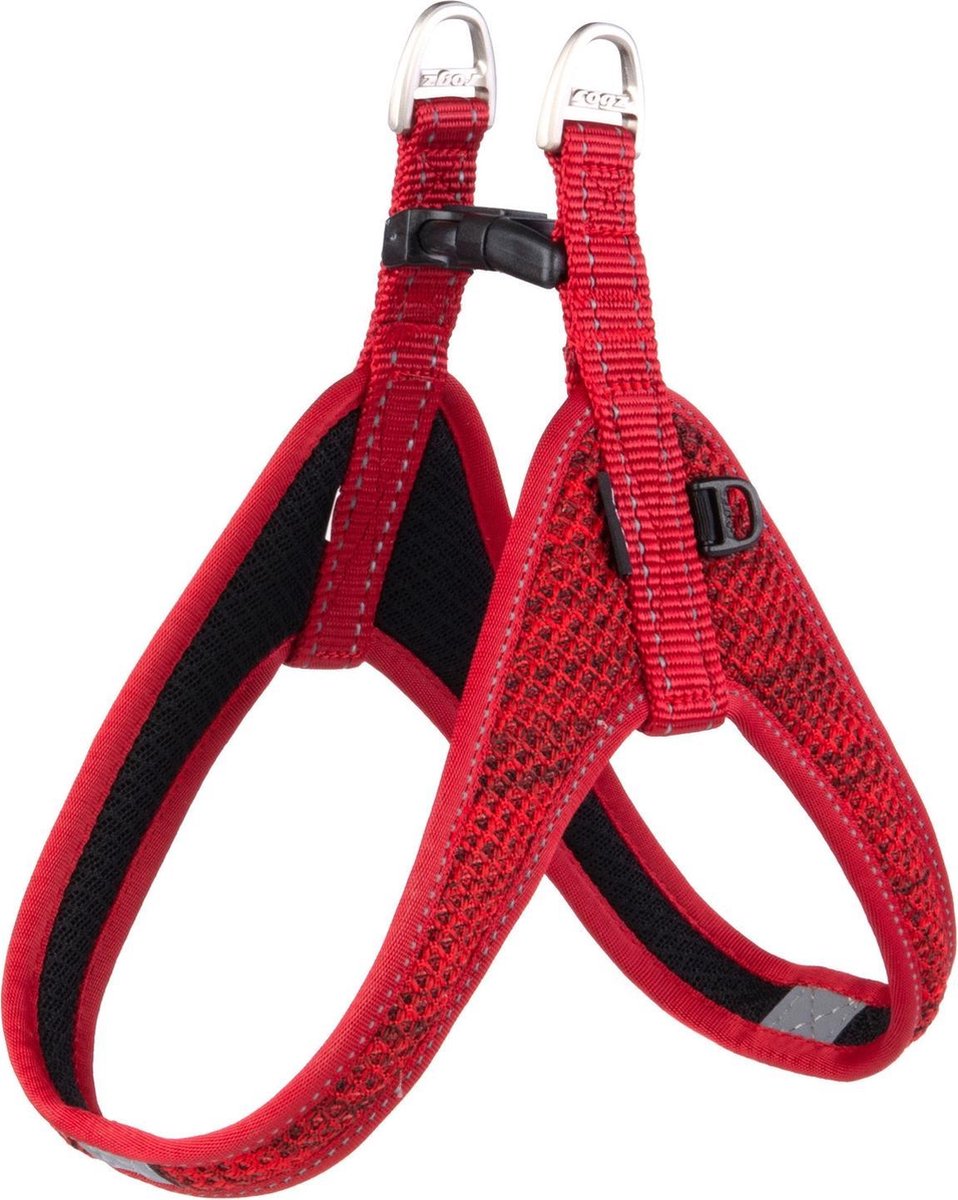 Rogz Fast Fit Tuig Rood - Hondenharnas - 52 cm