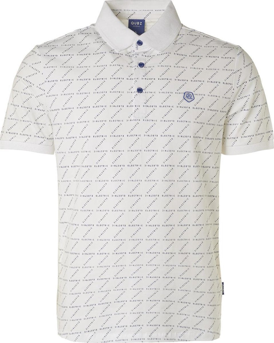 Polo Stretch All Over Printed Q01370400 010 White