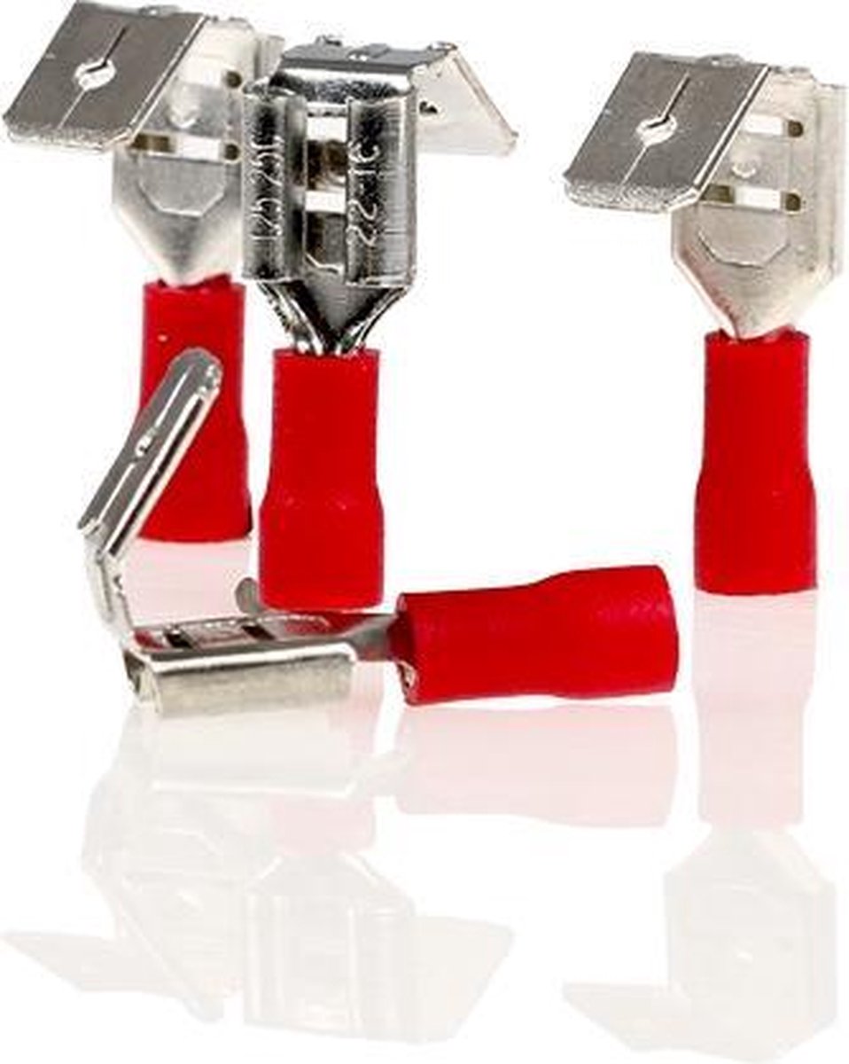 Alca Kabelschoentjes - Rood - Vlaksteker 6