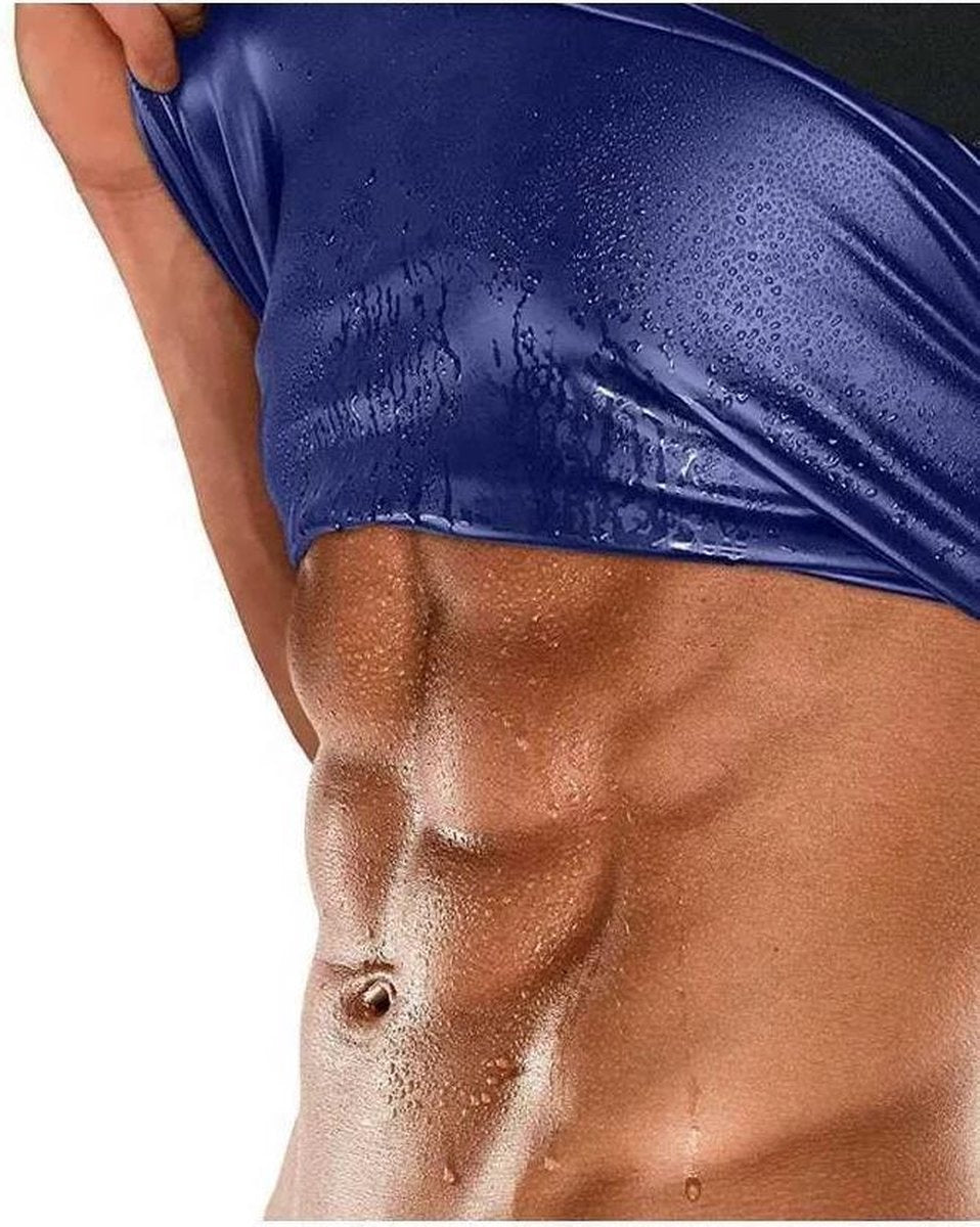 Sweat Body Shaper Workout Tanktop 2XL/3XL - heren - zwart